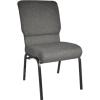 Charcoal Gray Fabric/Silver Vein Frame