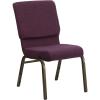Plum Fabric/Gold Vein Frame