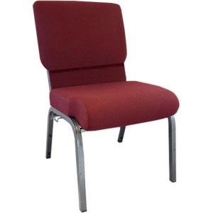 Flash Furniture Advantage Maroon Church Chair 20.5 in. Wide