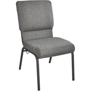 Flash Furniture Advantage Mixed Tan Church Chairs 18.5 in. Wide(Fossil Fabric/Black Frame)