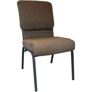 Flash Furniture Advantage Mixed Tan Church Chairs 18.5 in. Wide(Java Fabric/Black Vein Frame)