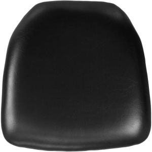 Flash Furniture Hard Gold Vinyl Chiavari Chair Cushion(Black Vinyl)