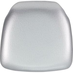Flash Furniture Hard Gold Vinyl Chiavari Chair Cushion(Silver Vinyl)