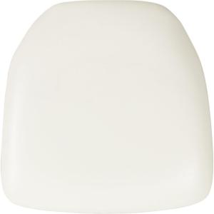 Flash Furniture Hard Gold Vinyl Chiavari Chair Cushion(White Vinyl)