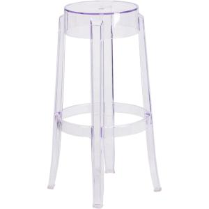 Flash Furniture Laney 29.75” High Transparent Barstool