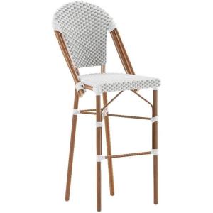 Flash Furniture SDA-AD642001-F-BS-WHGY-NAT-GG 30″ White/Gray French Stool