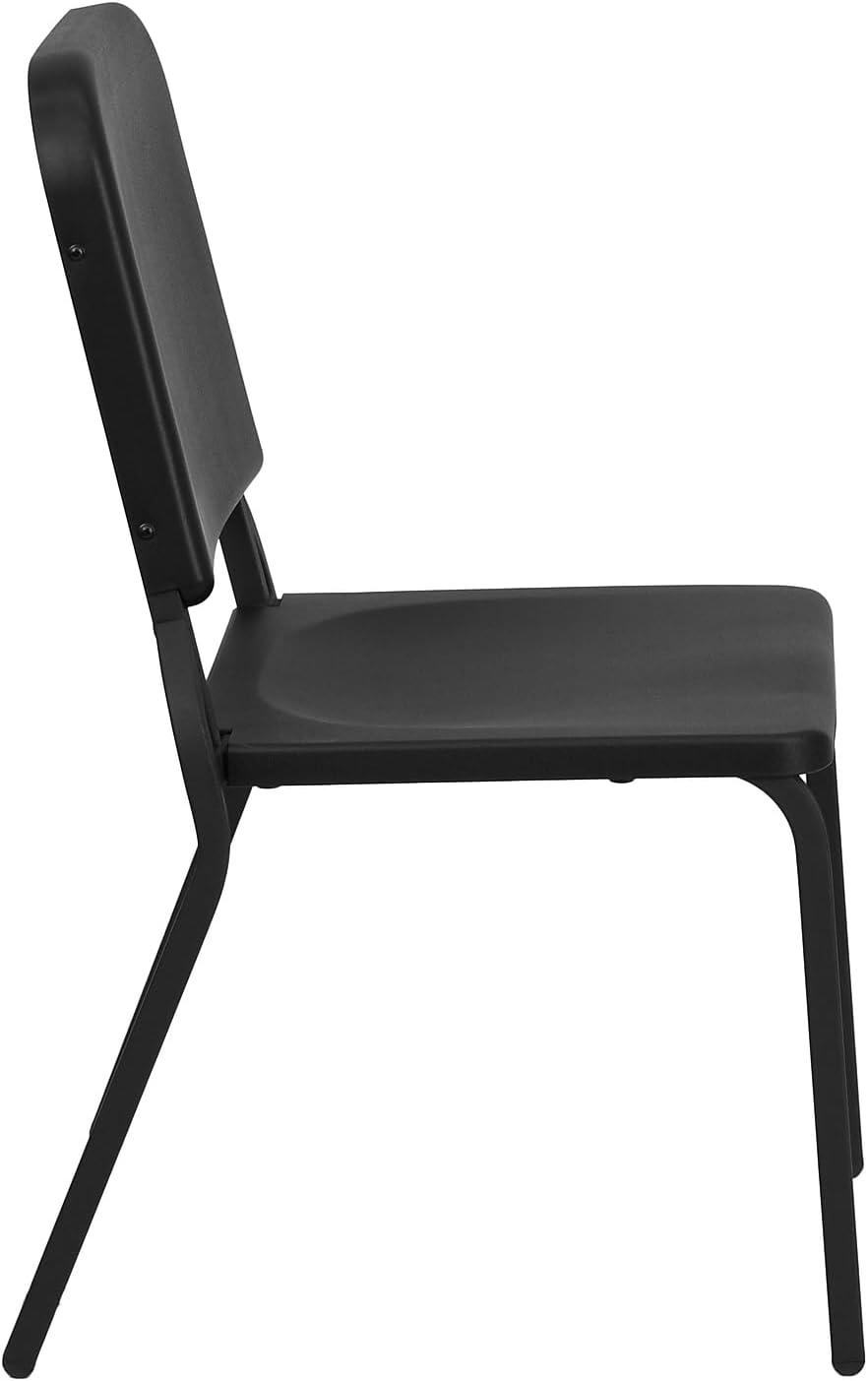 image:imageFlash Furniture 5 Pack HERCULES Series Black High Density Stackable Melody BandMusic Chair1 Pack
