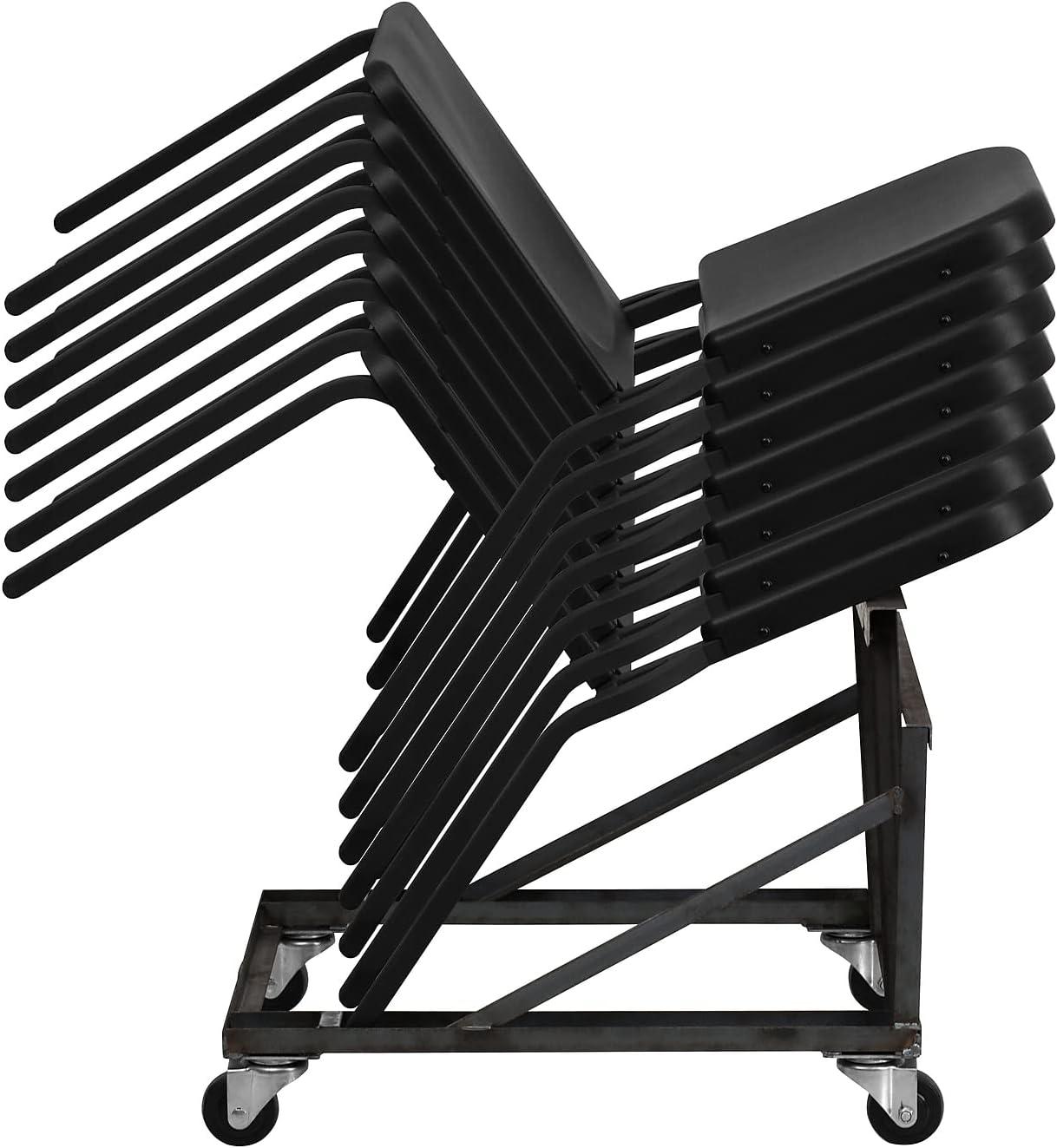 image:imageFlash Furniture 5 Pack HERCULES Series Black High Density Stackable Melody BandMusic ChairSet of 5