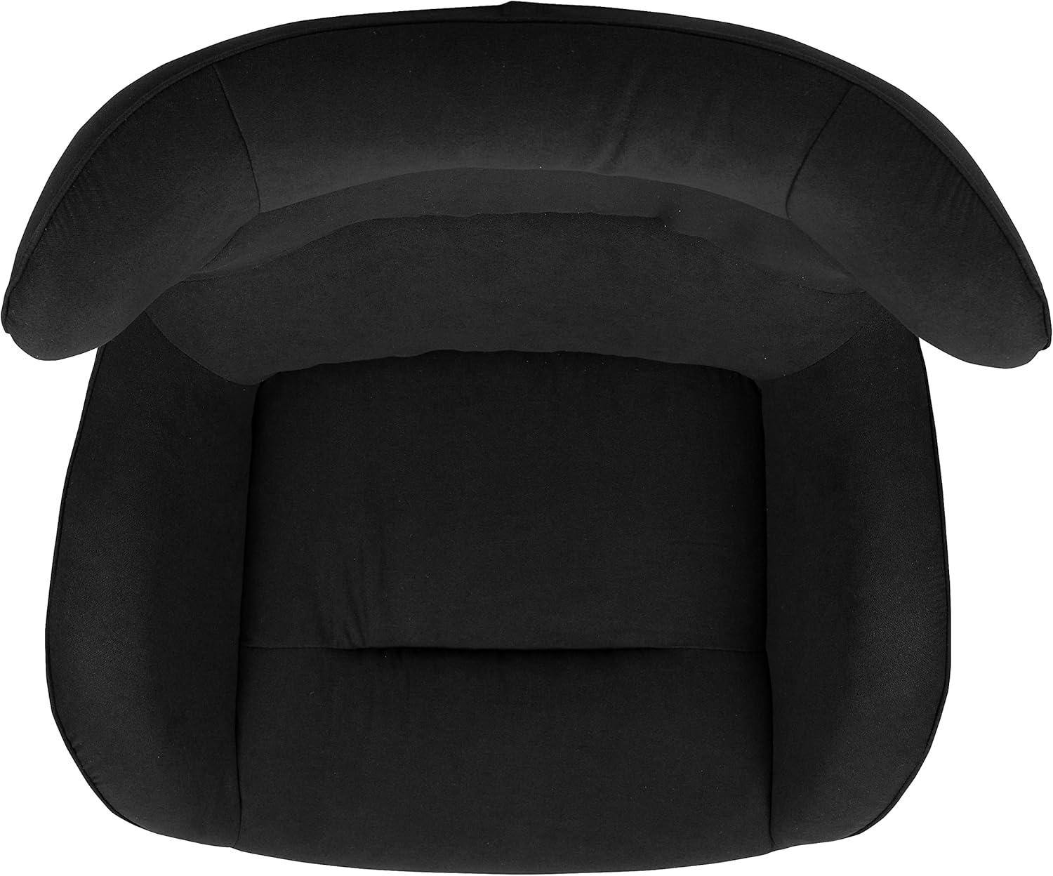 image:imageFlash Furniture Egg Series White LeatherSoft Side Reception ChairBlack Fabric