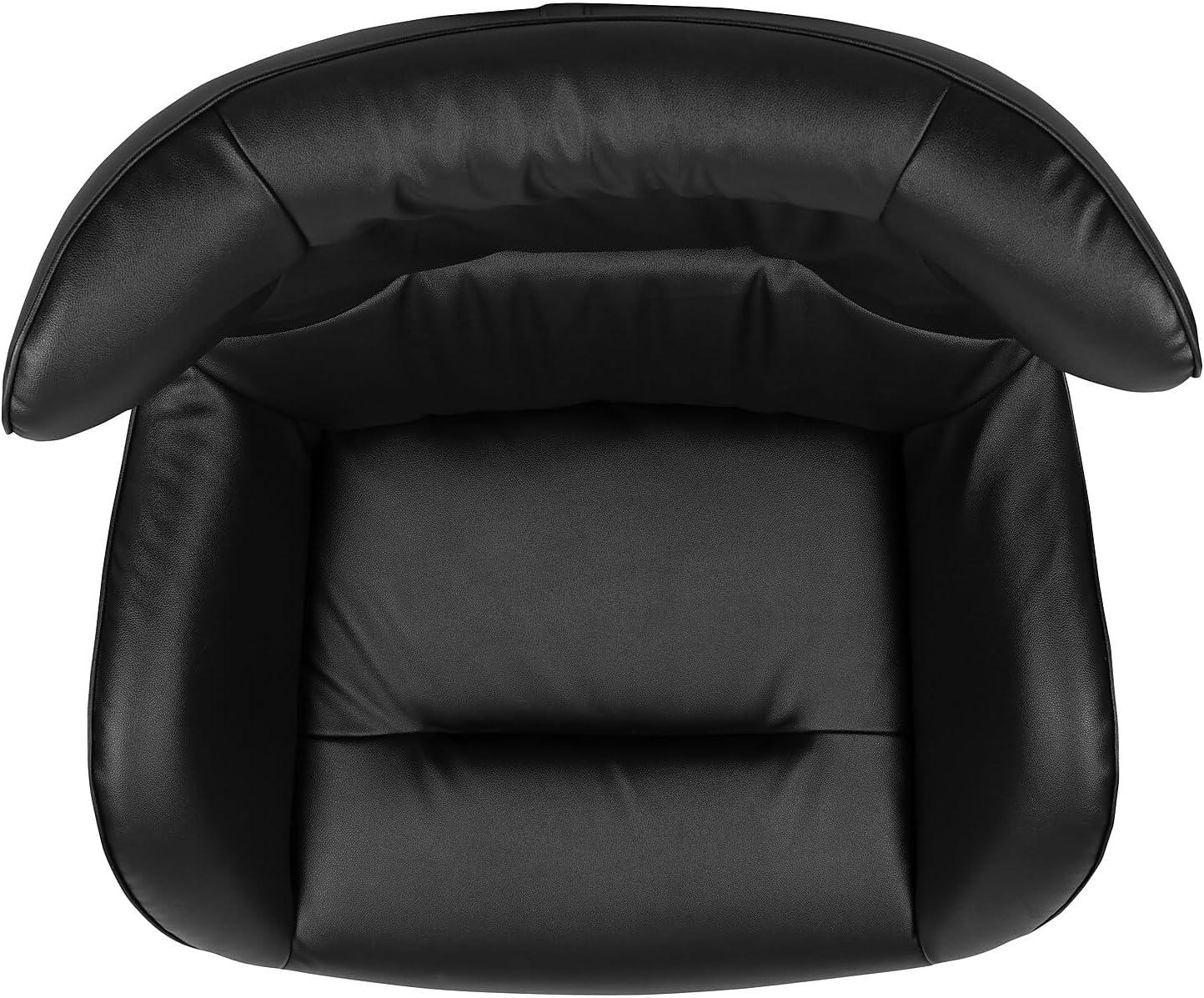 image:imageFlash Furniture Egg Series White LeatherSoft Side Reception ChairBlack Leathersoft