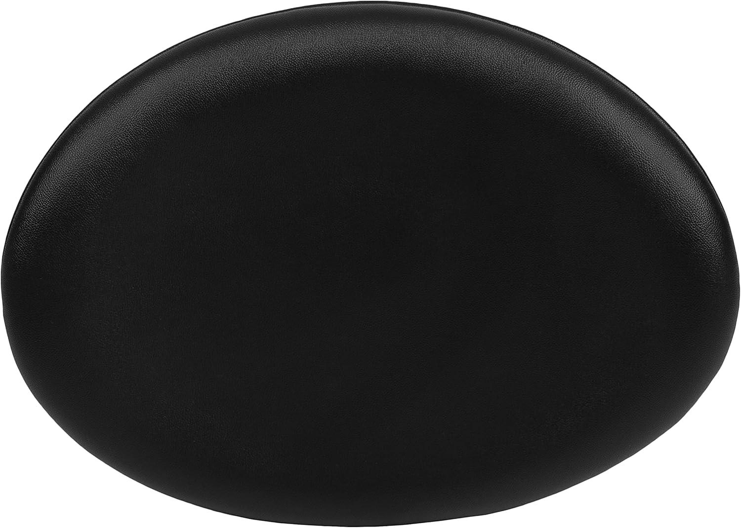 image:imageFlash Furniture Egg Series White LeatherSoft Side Reception ChairBlack Leathersoft