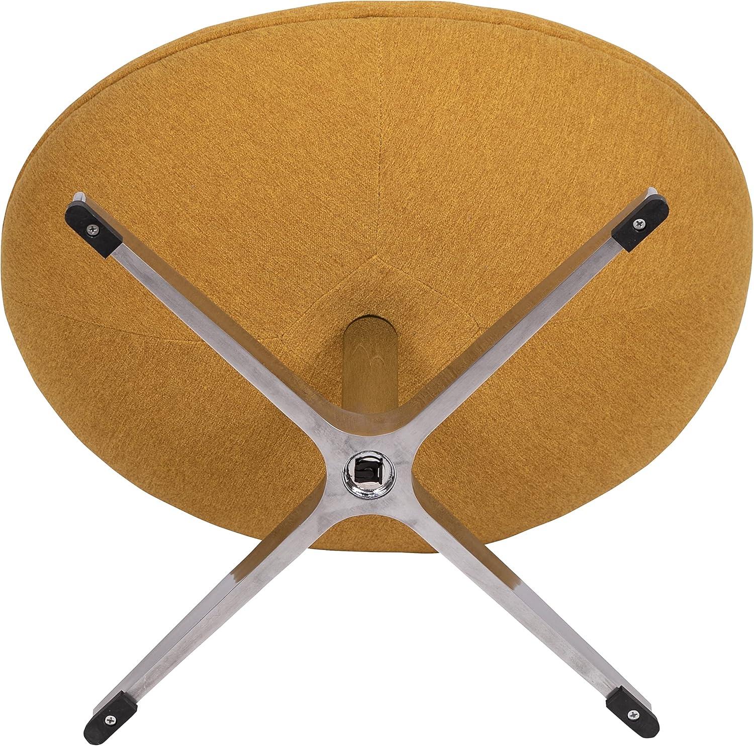 image:imageFlash Furniture Egg Series White LeatherSoft Side Reception ChairCitron Fabric