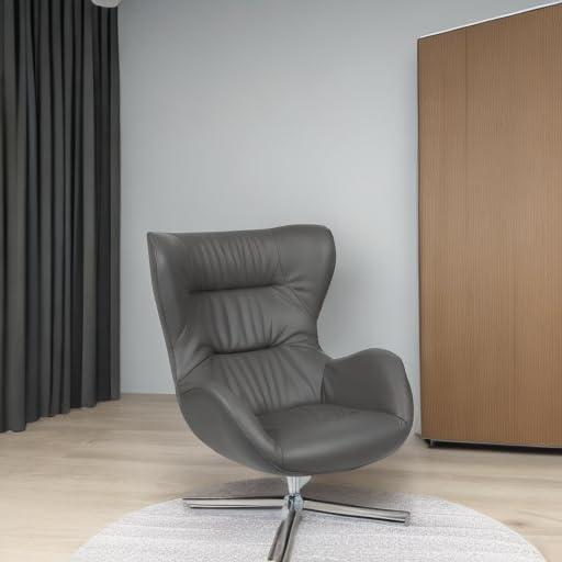 image:imageFlash Furniture Egg Series White LeatherSoft Side Reception ChairGray Leathersoft
