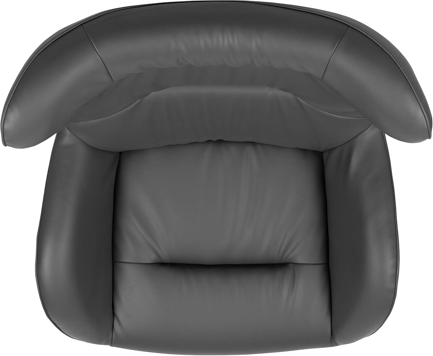 image:imageFlash Furniture Egg Series White LeatherSoft Side Reception ChairGray Leathersoft
