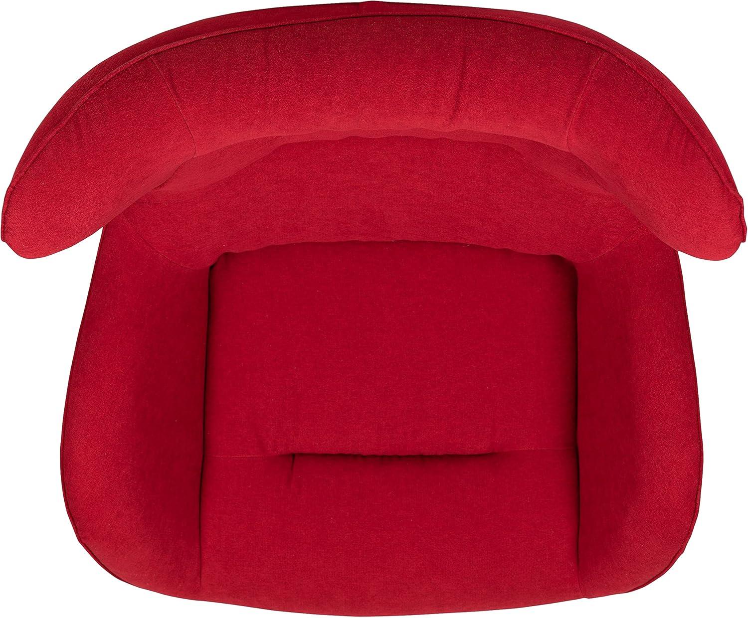 image:imageFlash Furniture Egg Series White LeatherSoft Side Reception ChairRed Fabric