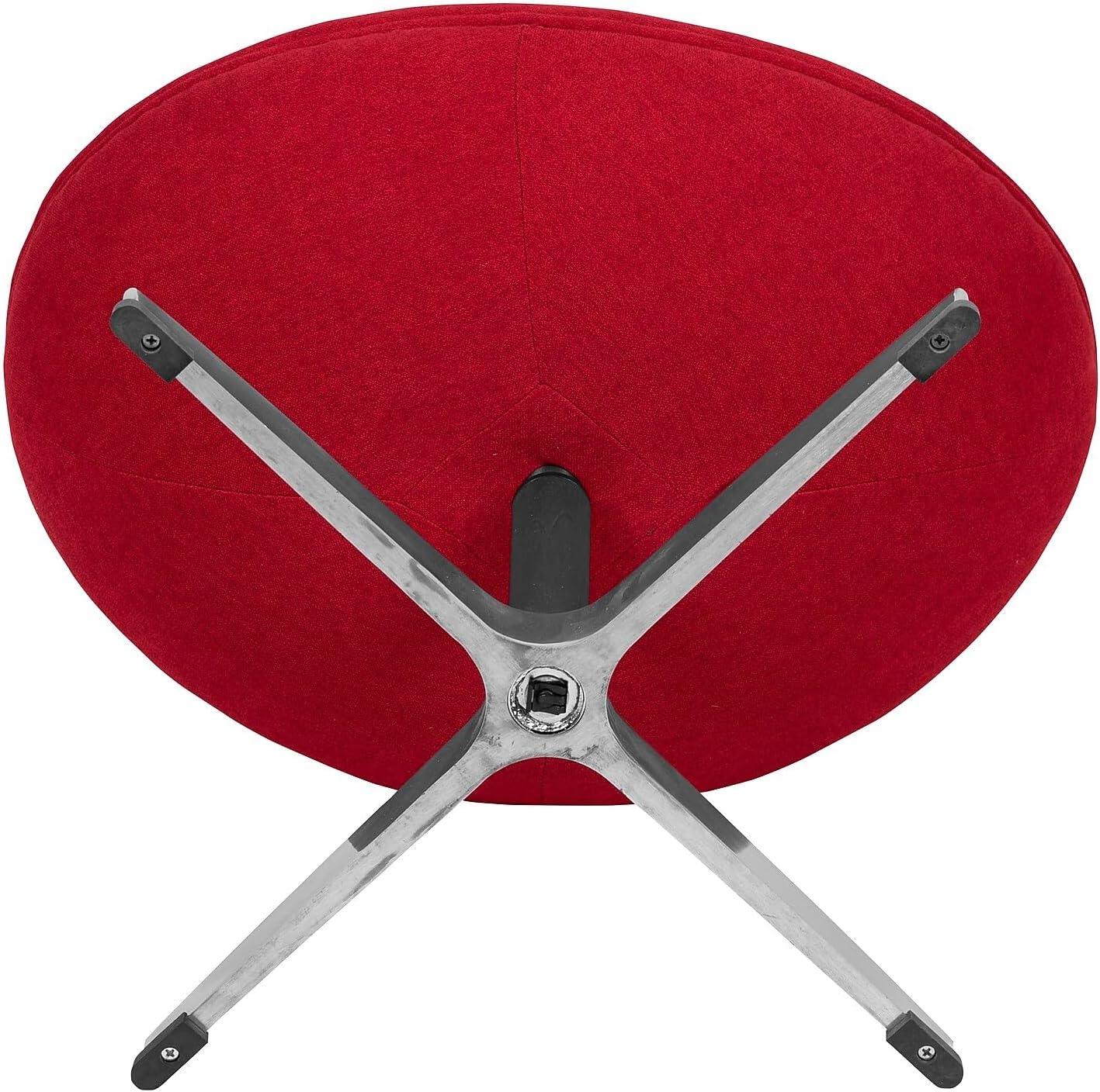 image:imageFlash Furniture Egg Series White LeatherSoft Side Reception ChairRed Fabric