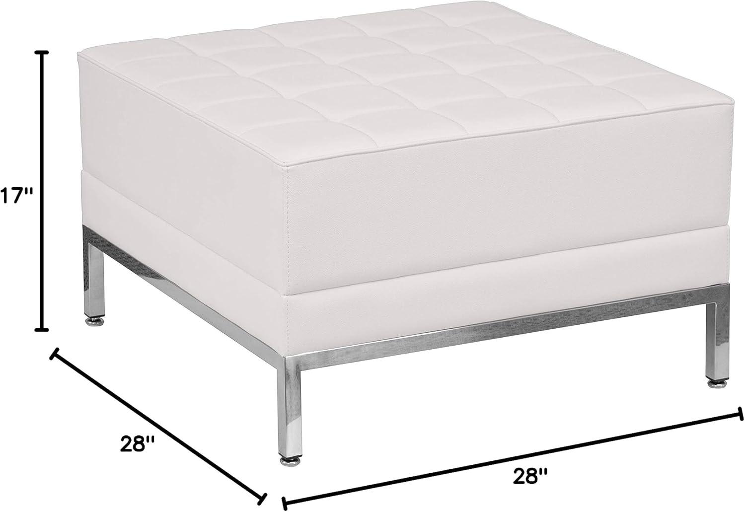 image:imageFlash Furniture HERCULES Imagination Series Commercial Grade White LeatherSoft Ottoman