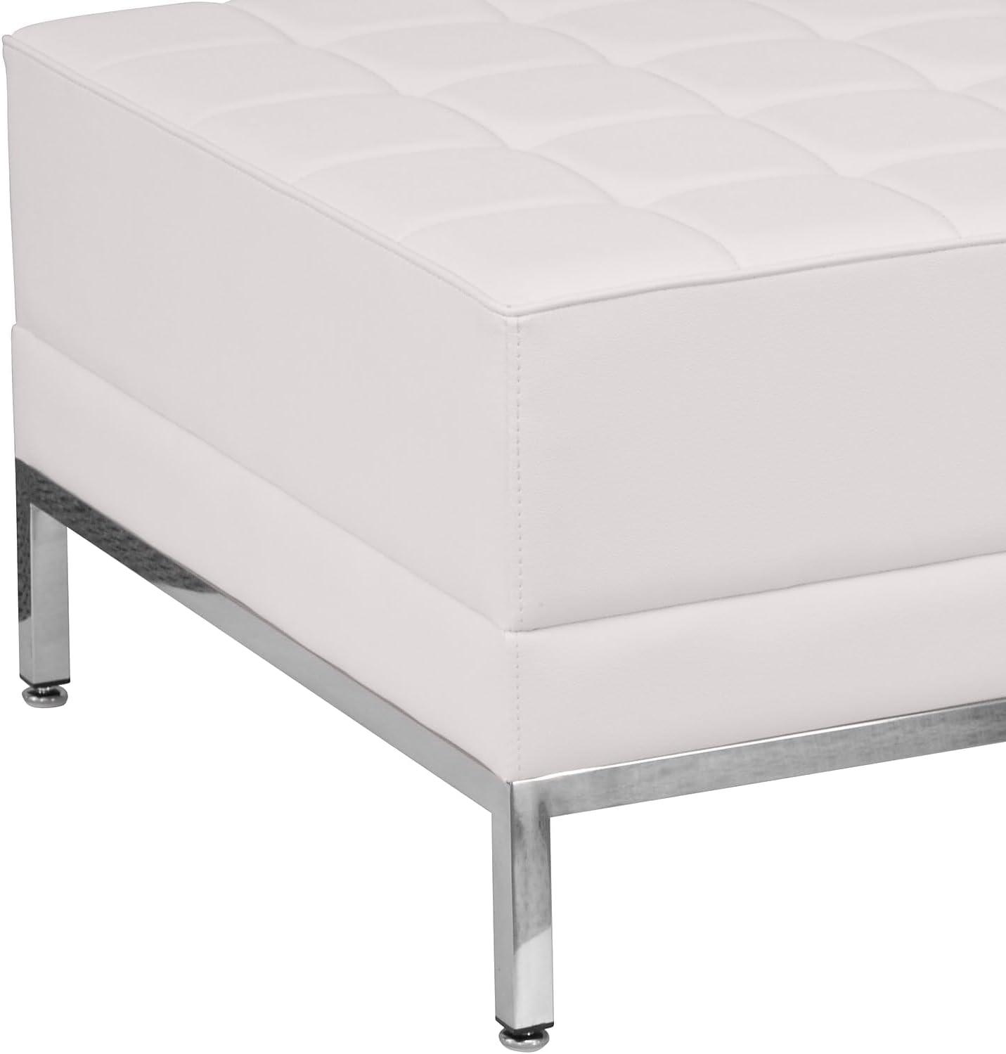 image:imageFlash Furniture HERCULES Imagination Series Commercial Grade White LeatherSoft Ottoman