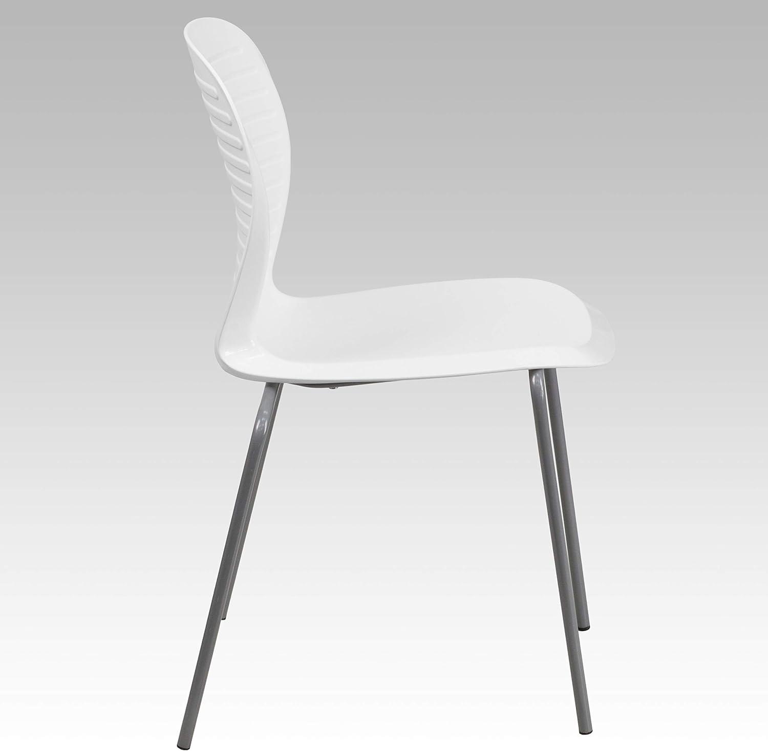 image:imageFlash Furniture HERCULES Series 551 lb Capacity White Stack ChairWhite