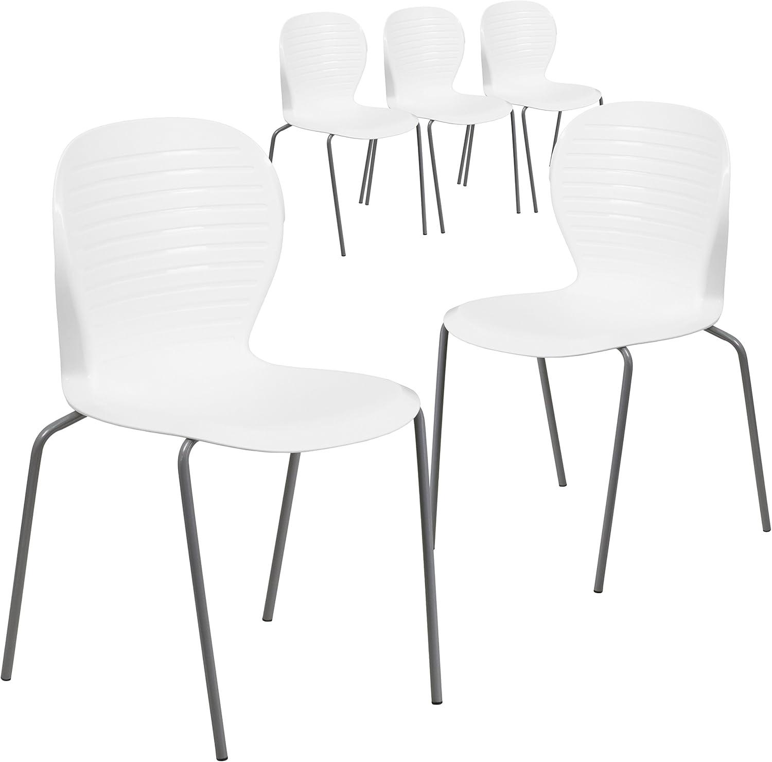 image:imageFlash Furniture HERCULES Series 551 lb Capacity White Stack ChairWhite