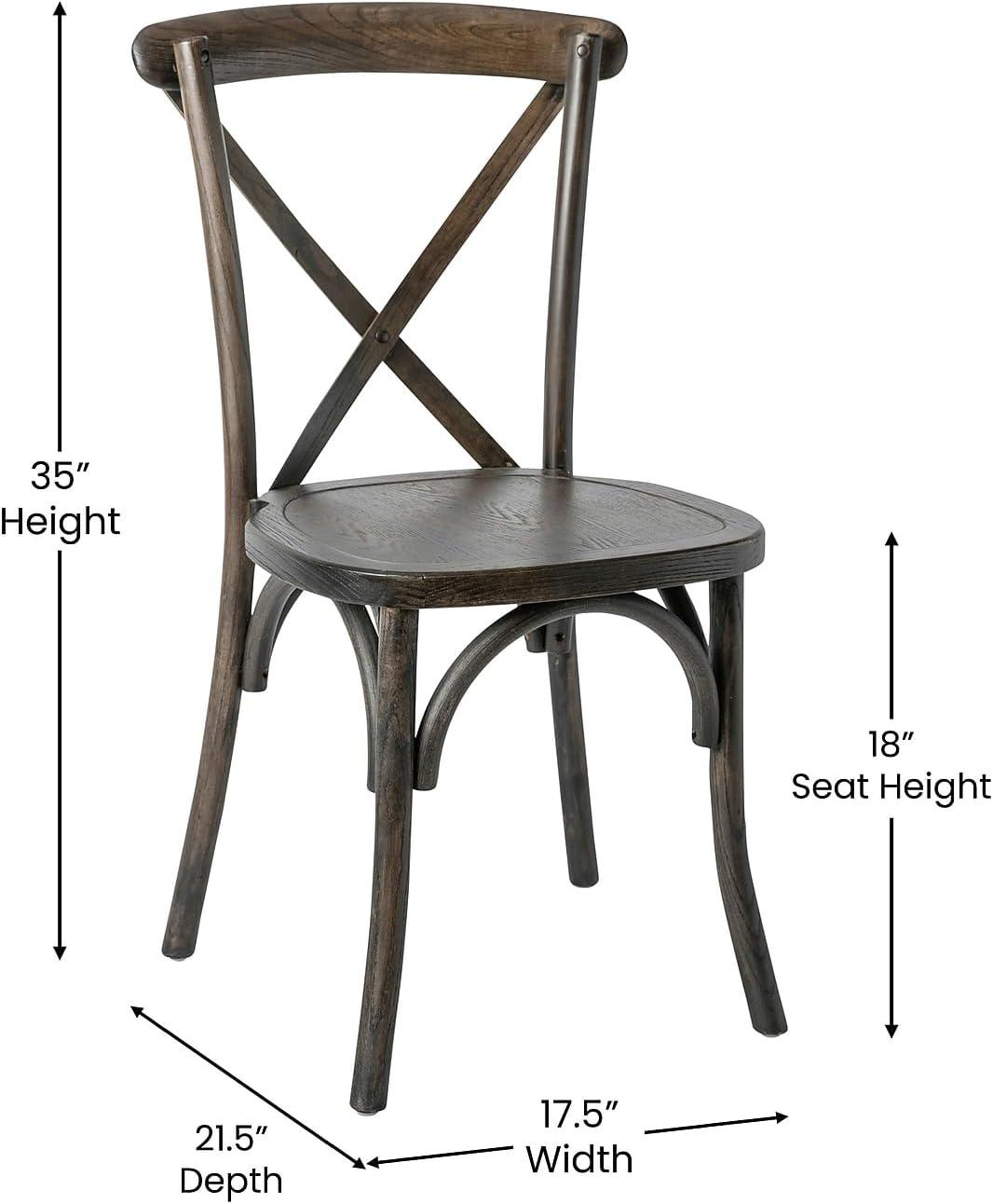 image:imageFlash Furniture HERCULES Series Early American Cross Back ChairEarly American