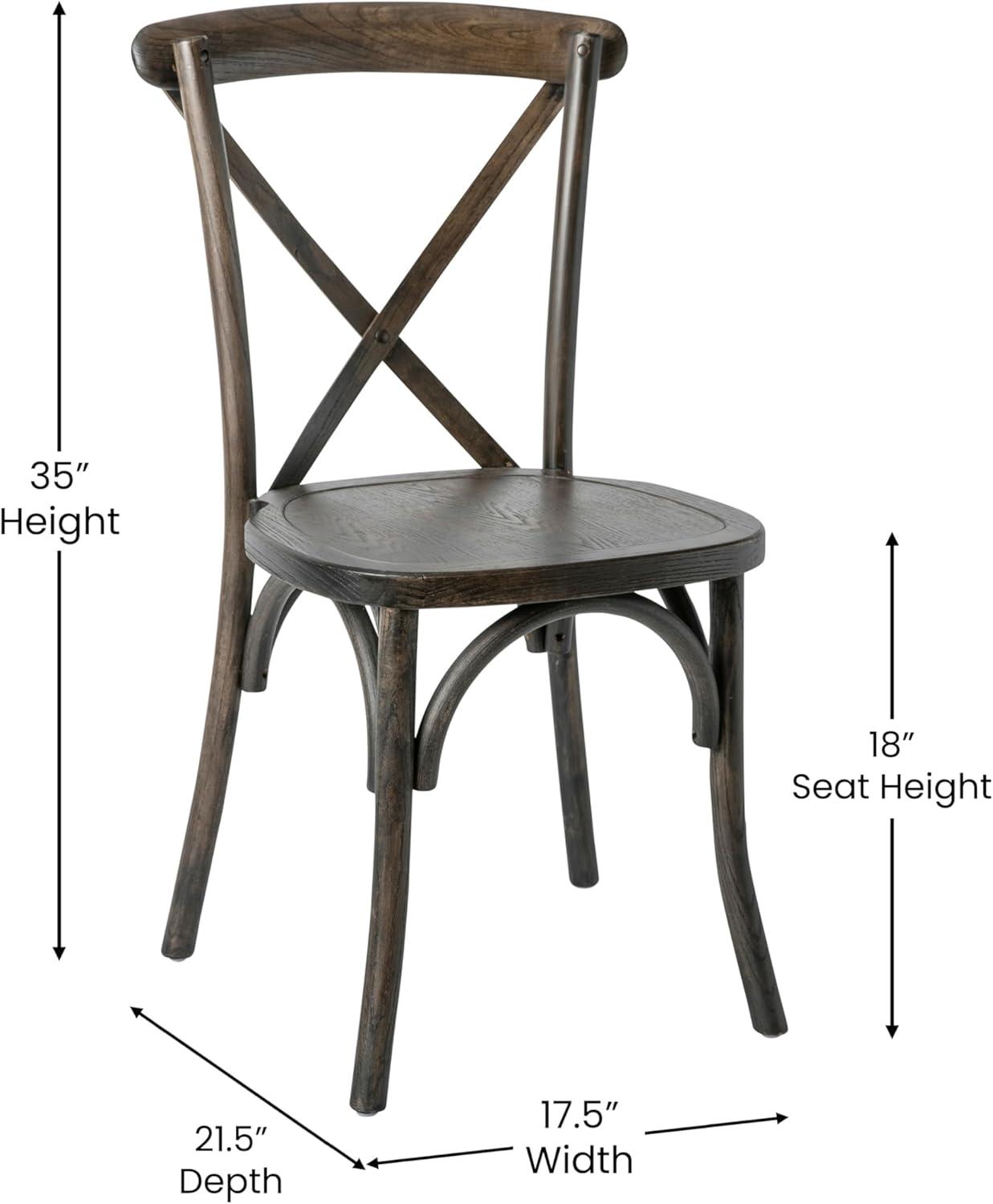 image:imageFlash Furniture HERCULES Series Early American Cross Back ChairEarly American