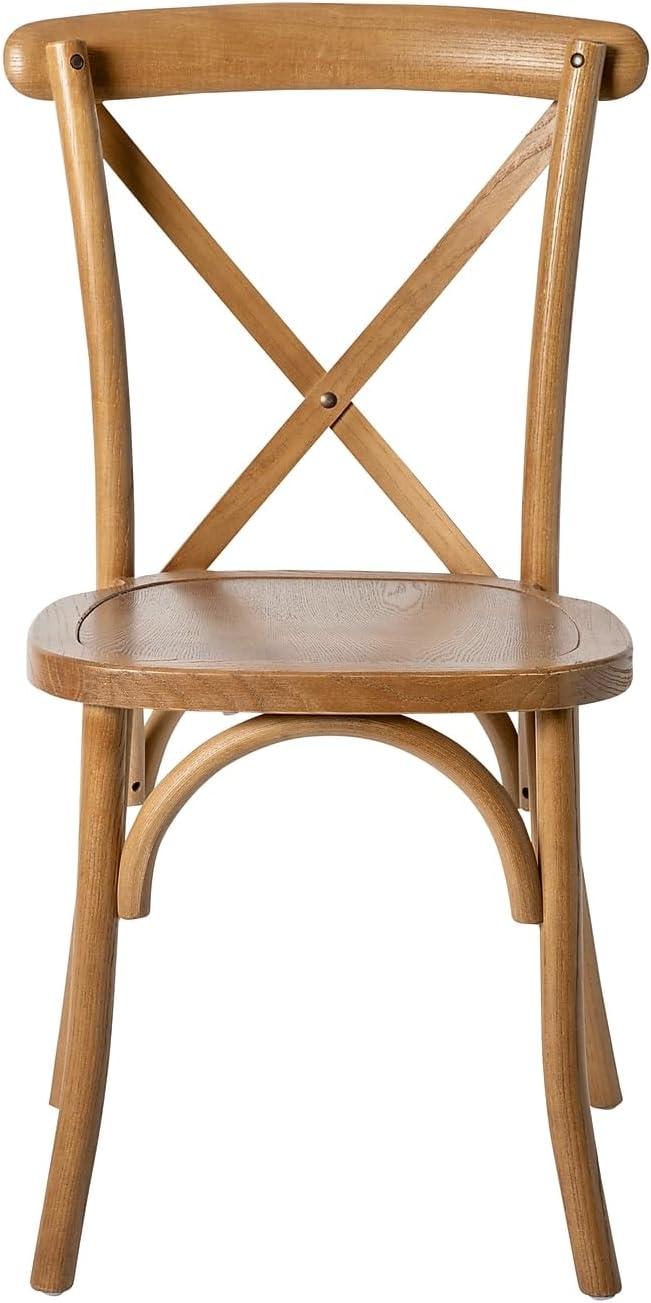 image:imageFlash Furniture HERCULES Series Early American Cross Back ChairPecan