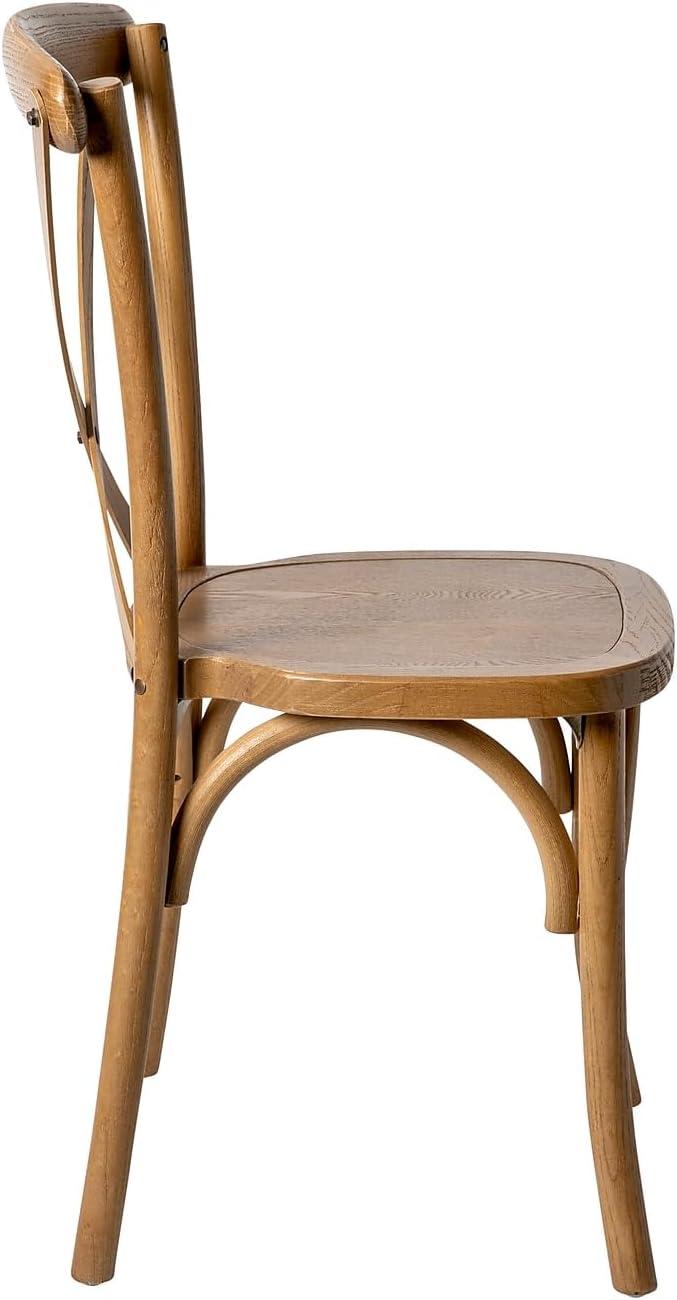 image:imageFlash Furniture HERCULES Series Early American Cross Back ChairPecan