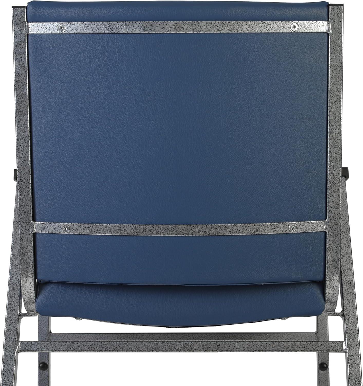 image:imageFlash Furniture HERCULES Series Heavy Duty Black Vinyl Stack Chair with Arms and Ganging BracketNavy Vinyl