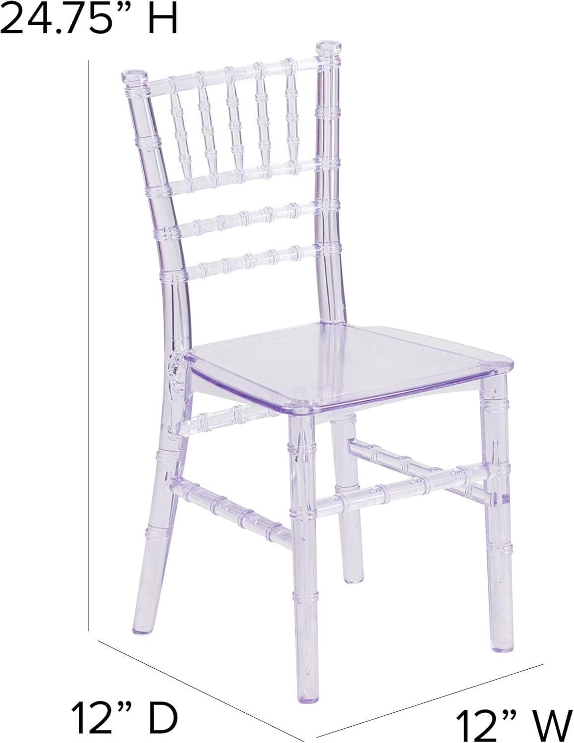 image:imageFlash Furniture Hercules Series Childrens Resin Event Chair CommercialResidential All Occasion Chair 330 lb Static Weight Capacity GoldClear