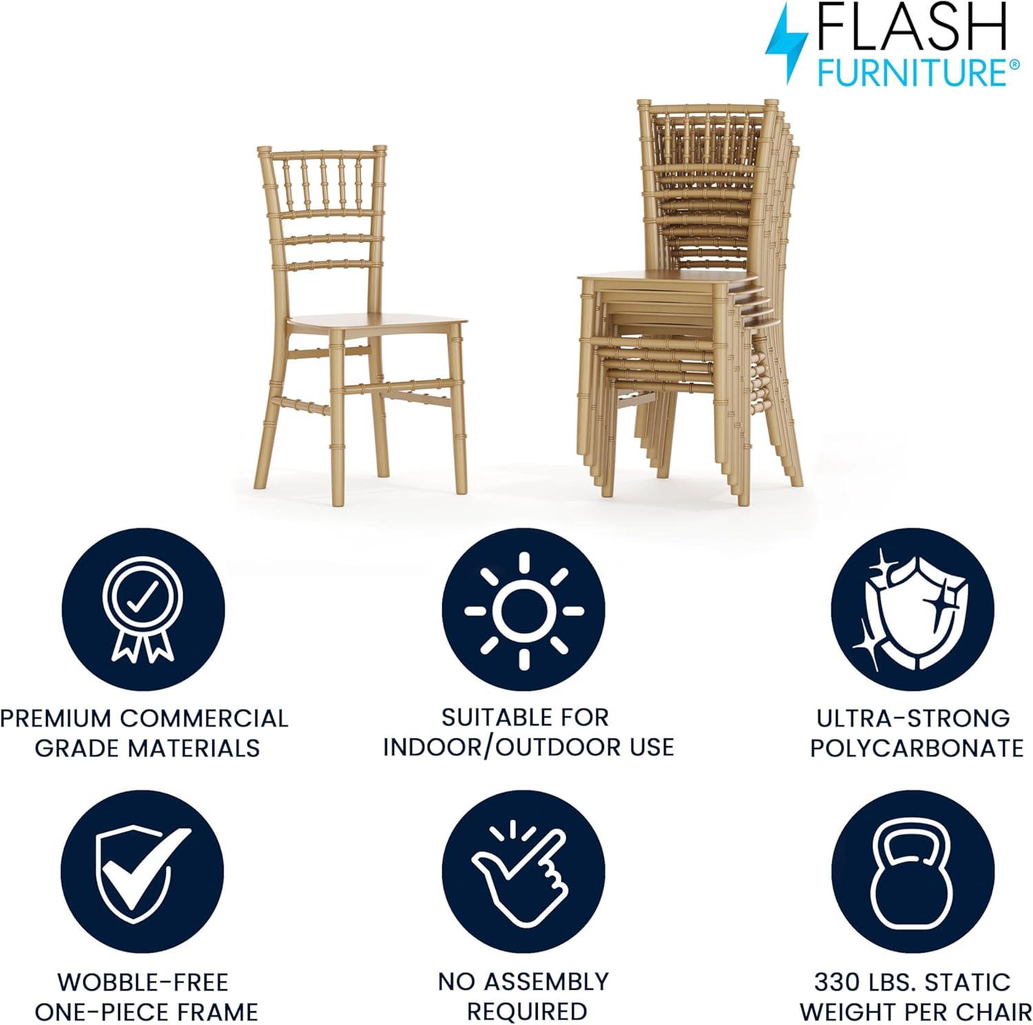 image:imageFlash Furniture Hercules Series Childrens Resin Event Chair CommercialResidential All Occasion Chair 330 lb Static Weight Capacity GoldGold
