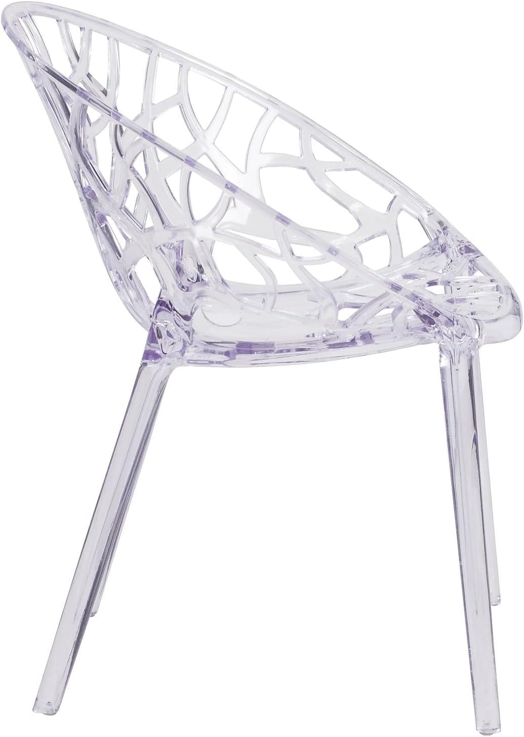 image:imageFlash Furniture Jonah 4 Pack Specter Series Transparent Stacking Side Chair1 Pack