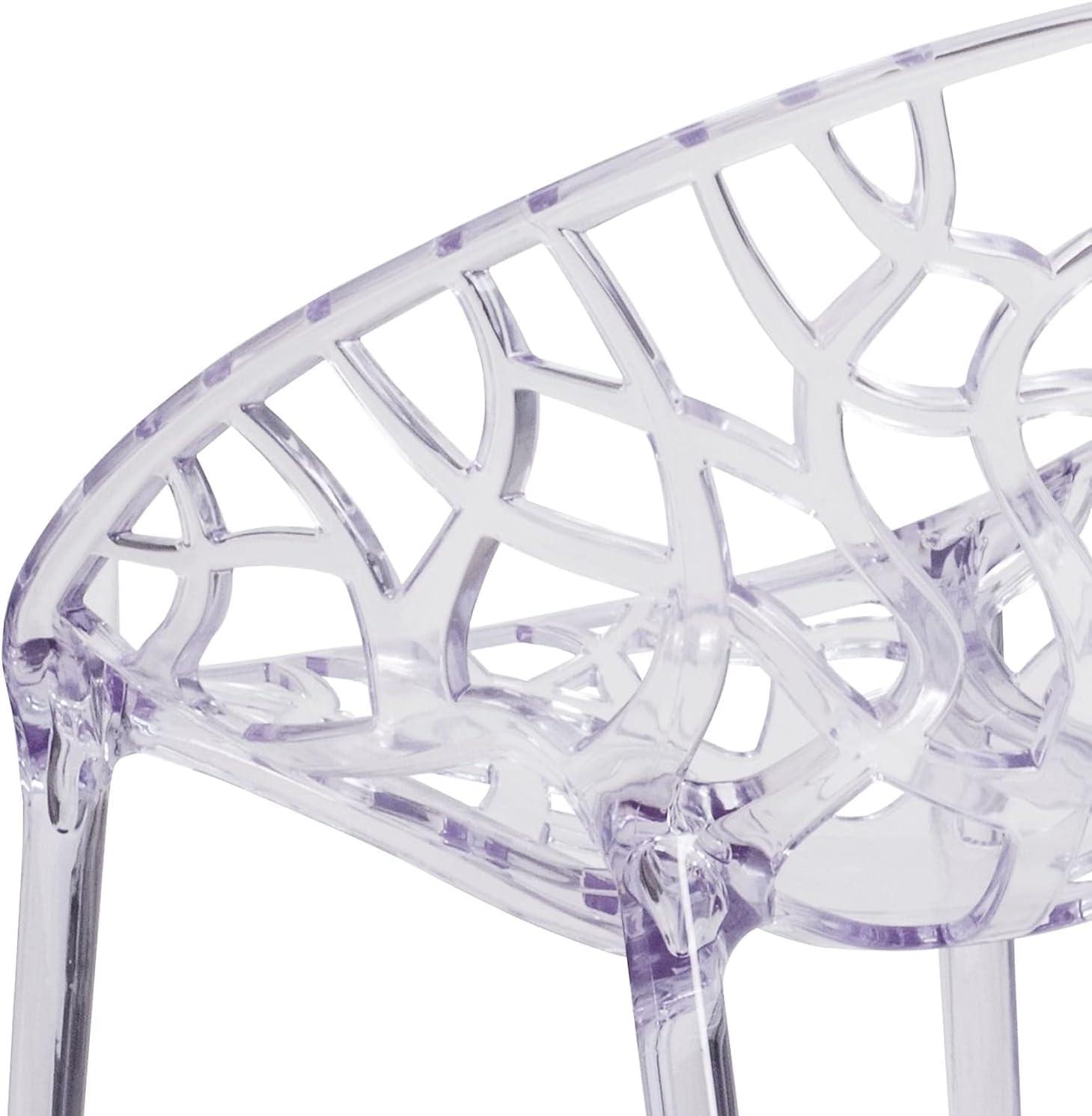 image:imageFlash Furniture Jonah 4 Pack Specter Series Transparent Stacking Side Chair1 Pack