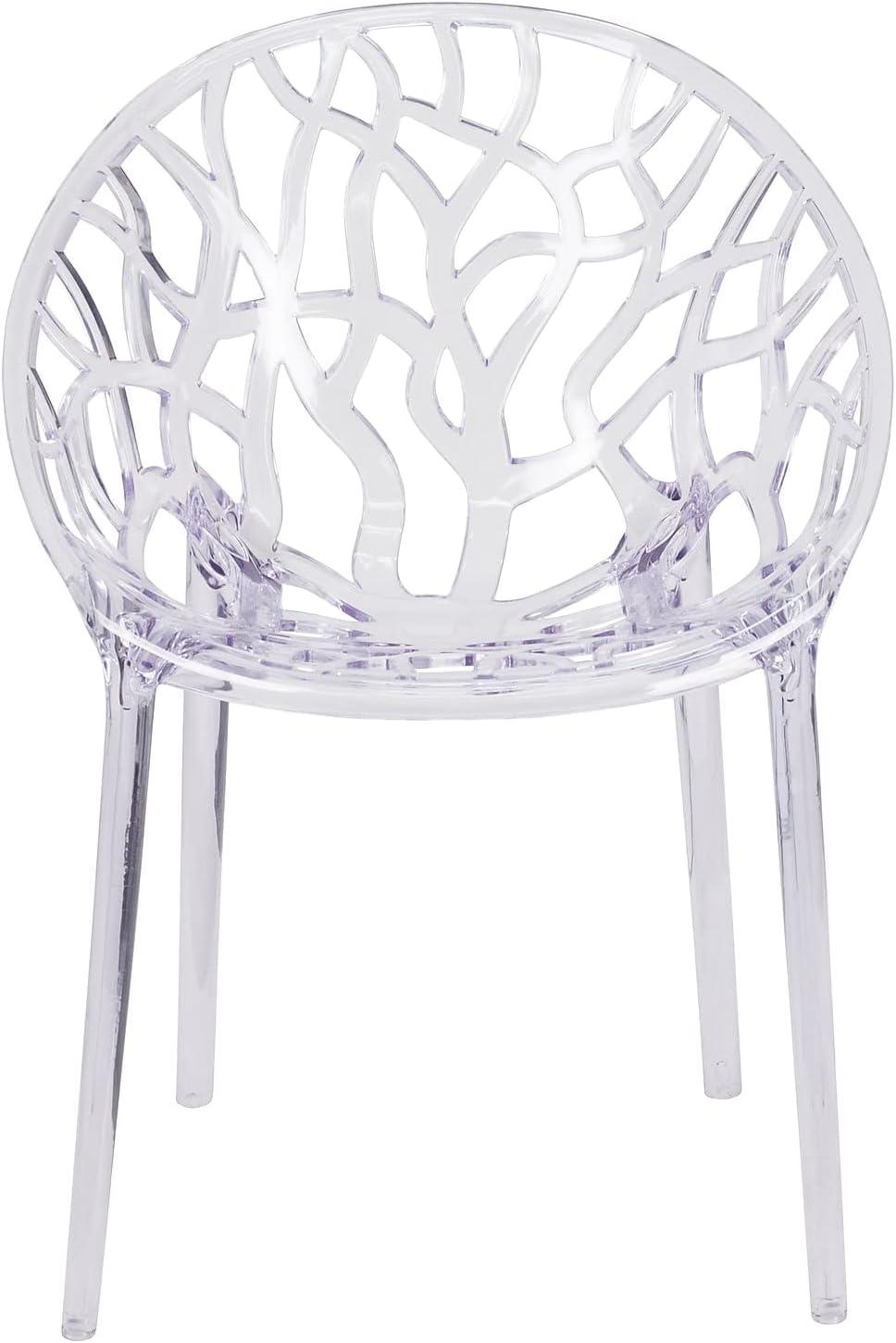 image:imageFlash Furniture Jonah 4 Pack Specter Series Transparent Stacking Side Chair1 Pack