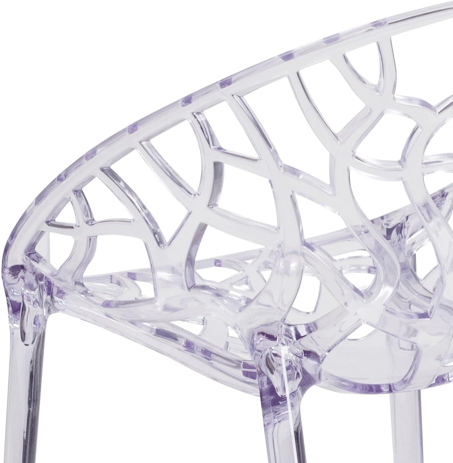 image:imageFlash Furniture Jonah 4 Pack Specter Series Transparent Stacking Side ChairSet of 4