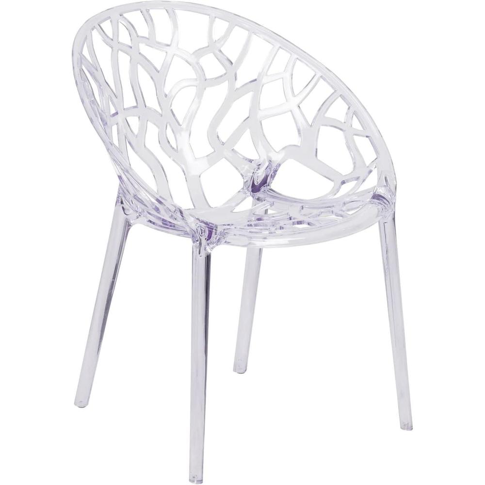 image:imageFlash Furniture Jonah 4 Pack Specter Series Transparent Stacking Side Chair1 Pack