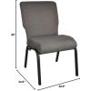 Advantage Fossil Church Chair 20.5 in. Wide