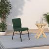 Flash Furniture 4 Pack HERCULES Series 18.5”W Church Chair in Black Fabric with Book Rack – Silver Vein Frame(Green Patterned Fabric/Gold Vein Frame)
