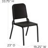 Flash Furniture 5 Pack HERCULES Series Black High Density Stackable Melody Band/Music Chair(1 Pack)