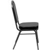 Flash Furniture DC01SVBKVY Vinyl Banquet Chair, Black, 10/Pack (FD-C01-SILVERVEIN-BK-VY-GG)