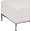 Flash Furniture HERCULES Imagination Series Commercial Grade White LeatherSoft Ottoman
