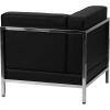 Flash Furniture HERCULES Imagination Series Contemporary Black LeatherSoft Left Corner Chair with Encasing Frame
