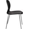 Flash Furniture HERCULES Series 551 lb. Capacity White Stack Chair(Black)