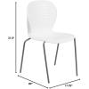 Flash Furniture HERCULES Series 551 lb. Capacity White Stack Chair(White)
