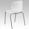 Flash Furniture HERCULES Series 551 lb. Capacity White Stack Chair(White)
