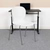 Flash Furniture HERCULES Series 551 lb. Capacity White Stack Chair(White)