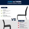 Flash Furniture HERCULES Series 661 lb. Capacity Black Stack Chair with Air-Vent Back and Black Powder Coated Sled Base(Black)