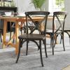 Flash Furniture HERCULES Series Early American Cross Back Chair(Early American)