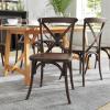 Flash Furniture HERCULES Series Early American Cross Back Chair(Mahogany)