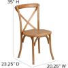 Flash Furniture HERCULES Series Early American Cross Back Chair(Oak)